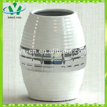 Electroplate Modern Style Silver Ceramic Vase Para decoração de casa